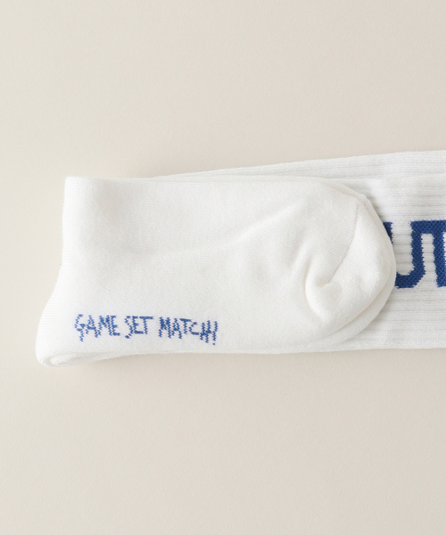 AUTRY / オートリー】SOCKS (White x Green Line)（ソックス/靴下