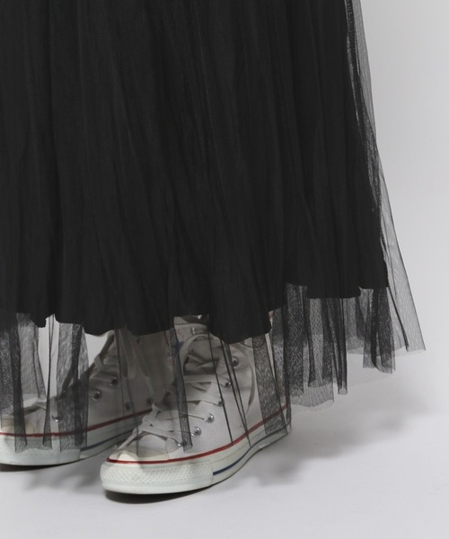 LOWRYS FARM(ローリーズファーム)の「2WAYレイヤードチュールスカート 971215(スカート・レディース・チャコールグレー/ブラック/パープル/アイボリー/グリーン・FREE)」の20枚目の写真