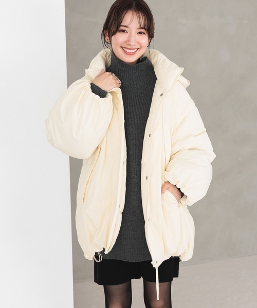 LEPSIM（レプシィム）の「7ゲージハイネック畔チュニック　971327（Tシャツ/カットソー・レディース・チャコールグレー/ライトグレー/ネイビー/オフホワイト・FREE）」の5枚目の写真