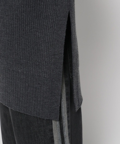 LEPSIM（レプシィム）の「7ゲージハイネック畔チュニック　971327（Tシャツ/カットソー・レディース・チャコールグレー/ライトグレー/ネイビー/オフホワイト・FREE）」の19枚目の写真
