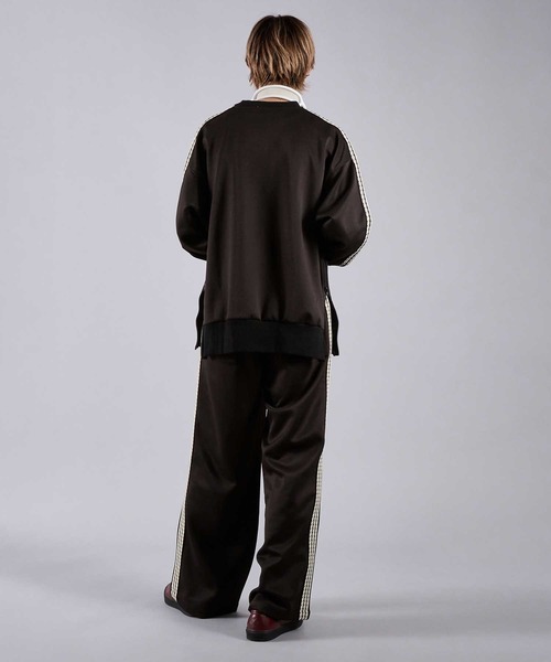 Adoon plain(アドーンプレーン)の「サイドジップトラックスウェット(ジャージ・メンズ・ブラック/アイボリー・MEDIUM/LARGE)」の10枚目の写真