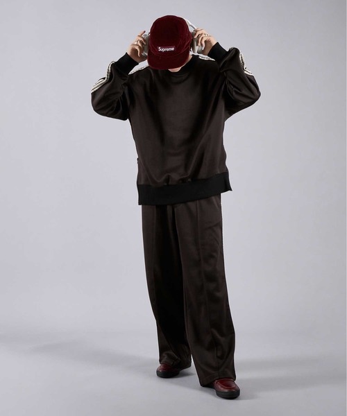 Adoon plain(アドーンプレーン)の「サイドジップトラックスウェット(ジャージ・メンズ・ブラック/アイボリー・MEDIUM/LARGE)」の11枚目の写真