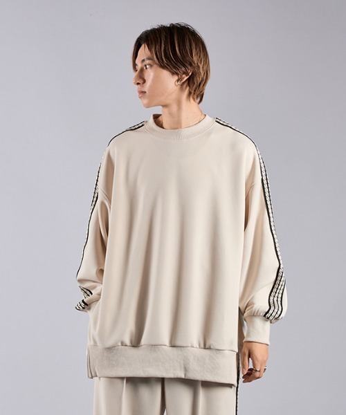 Adoon plain(アドーンプレーン)の「サイドジップトラックスウェット(ジャージ・メンズ・ブラック/アイボリー・MEDIUM/LARGE)」の15枚目の写真