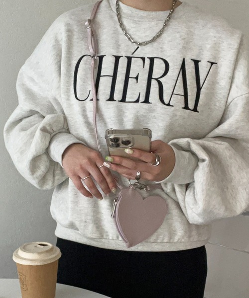 DISCOAT（ディスコート）の「ハートポーチ付きスマホストラップ（スマホグッズ・レディース・シルバー/ブラック/ピンク・FREE）」の7枚目の写真