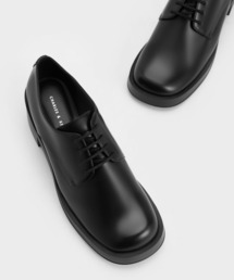 CHARLES & KEITH ブロックヒール レースアップオクスフォード