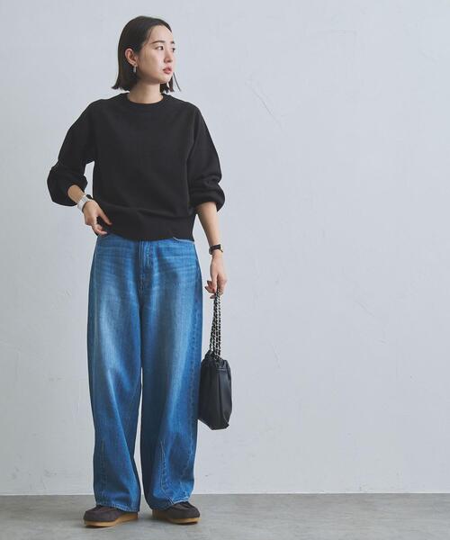 coen（コーエン）の「アンチピリングボリュームスリーブニット（WEB限定カラー）（ニット/セーター・レディース・オフホワイト/ブラック/ベージュ/コバルトブルー/オレンジ・M/L）」の18枚目の写真