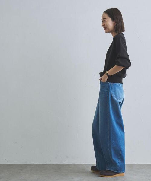 coen（コーエン）の「アンチピリングボリュームスリーブニット（WEB限定カラー）（ニット/セーター・レディース・オフホワイト/ブラック/ベージュ/コバルトブルー/オレンジ・M/L）」の20枚目の写真