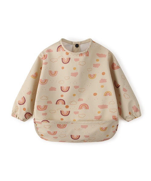 aimoha（アイモハ）の「【aimoha-KIDS-】子供服　かわいい防水ポケット付き食事服（スタイ/よだれかけ・キッズ・ピンク系その他2/ベージュ/ブラウン/ピンク系その他/ホワイト系その他/ダークグレー/ピンク系その他3・MEDIUM）」の2枚目の写真