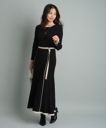 JUSGLITTY（ジャスグリッティー）の「ライン配色ニット