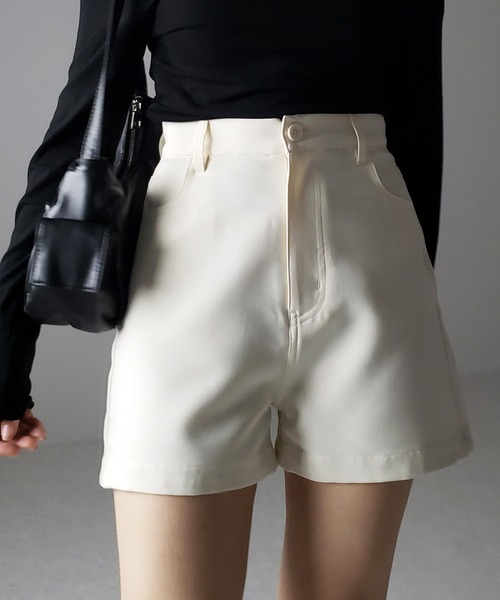 me+em select（ミームセレクト）の「※※【 ３WAY 】ストラップリボンカットアウトハイウエストワイドスラックスパンツ（スラックス・レディース・ピンク/チャコール/アイボリー/ブラック・LARGE/MEDIUM/SMALL）」の7枚目の写真