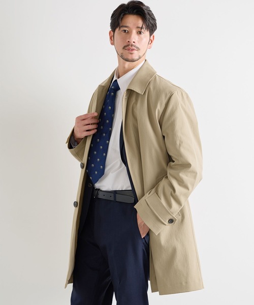 HALEINE（アレンヌ）の「[HALEINE] ビジネスコート メンズ ダウンライナー付き（ステンカラーコート・メンズ・ベージュ/ネイビー・M/L/LL）」の13枚目の写真