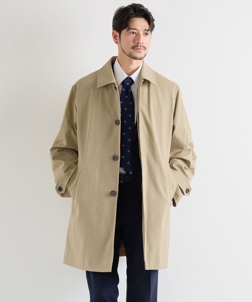 HALEINE（アレンヌ）の「[HALEINE] ビジネスコート メンズ ダウンライナー付き（ステンカラーコート・メンズ・ベージュ/ネイビー・M/L/LL）」の17枚目の写真
