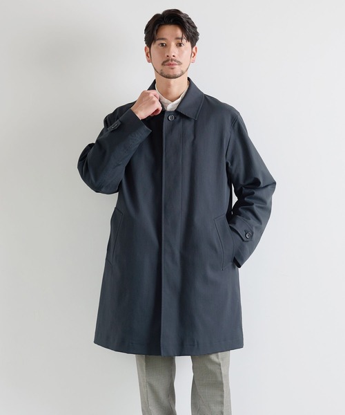 HALEINE] ビジネスコート メンズ ダウンライナー付き（ステンカラー