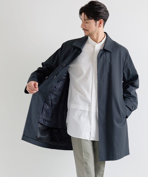 HALEINE] ビジネスコート メンズ ダウンライナー付き（ステンカラー