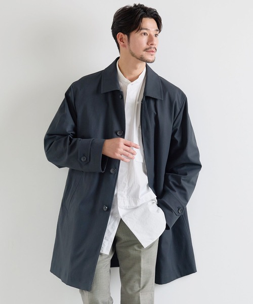HALEINE] ビジネスコート メンズ ダウンライナー付き（ステンカラー