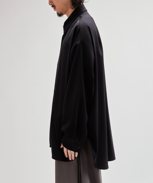 Lui's（ルイス）の「ウォッシャブルBIGシャツ（シャツ/ブラウス・メンズ・ライトグレー/ブラック・FREE）」の15枚目の写真