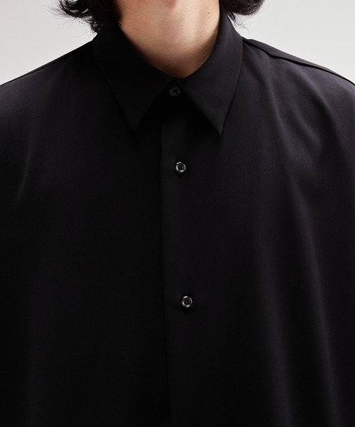 Lui's（ルイス）の「ウォッシャブルBIGシャツ（シャツ/ブラウス・メンズ・ライトグレー/ブラック・FREE）」の16枚目の写真