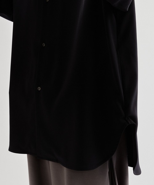 Lui's（ルイス）の「ウォッシャブルBIGシャツ（シャツ/ブラウス・メンズ・ライトグレー/ブラック・FREE）」の18枚目の写真