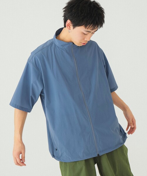 BEAMS(ビームス)の「BEAMS / テック シャツ(シャツ/ブラウス・メンズ・ブラック/ブルー系その他2・M/S/XL/L)」の1枚目の写真