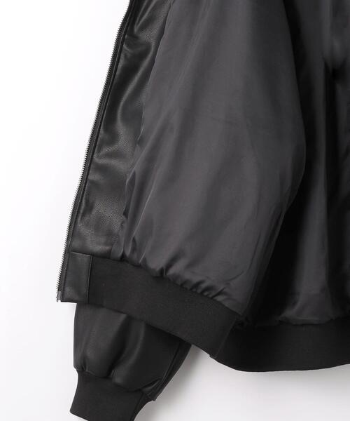 CITEN フェイクレザー　トラックブルゾン CITEN（シテン）の「＜CITEN＞フェイクレザー ブルゾン