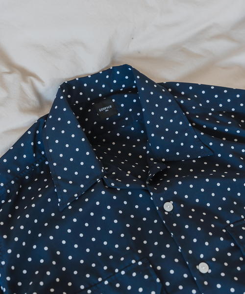 EDIFICE（エディフィス）の「ドット アーミーシャツ（シャツ/ブラウス・メンズ・ネイビー・MEDIUM/LARGE）」の6枚目の写真