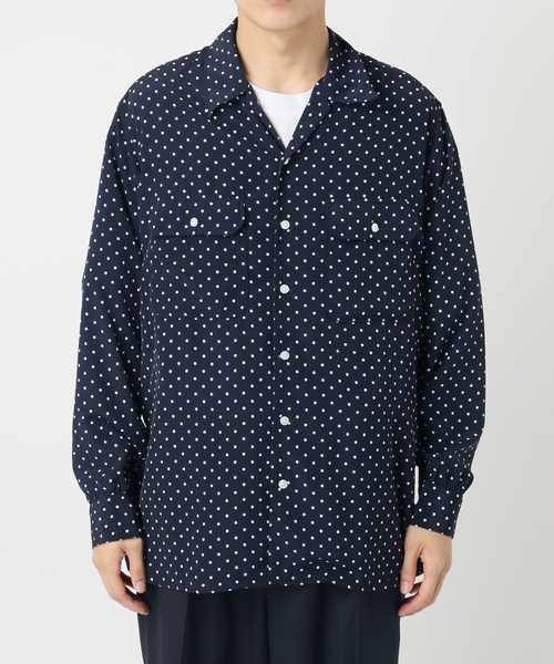 ÉDIFICEエディフィス 黒 Vネック 長袖シャツ BARAILLE & GARMENTS 別注 タートルネック Tシャツ 『LONGMORN