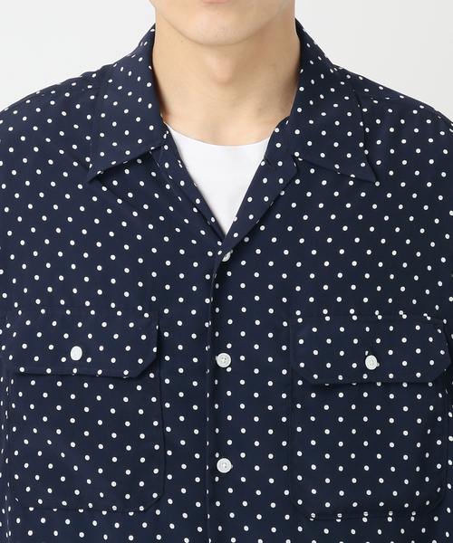 EDIFICE（エディフィス）の「ドット アーミーシャツ（シャツ/ブラウス・メンズ・ネイビー・MEDIUM/LARGE）」の3枚目の写真