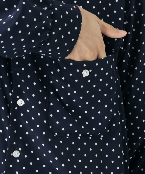 EDIFICE（エディフィス）の「ドット アーミーシャツ（シャツ/ブラウス・メンズ・ネイビー・MEDIUM/LARGE）」の7枚目の写真