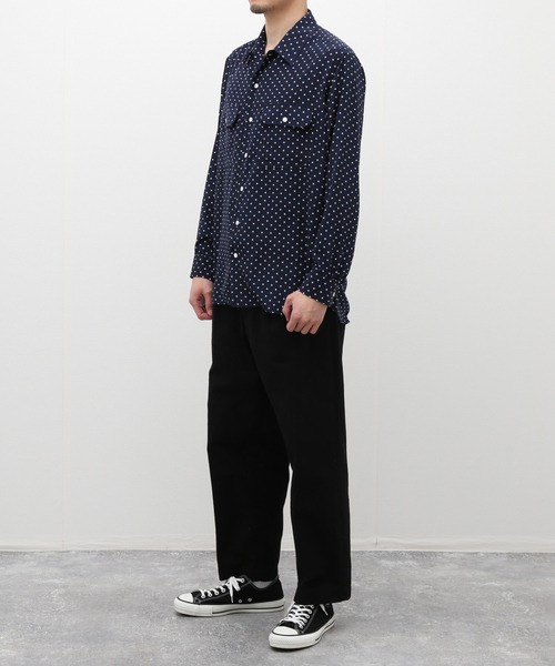 EDIFICE（エディフィス）の「ドット アーミーシャツ（シャツ/ブラウス・メンズ・ネイビー・MEDIUM/LARGE）」の9枚目の写真