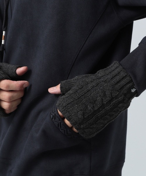 BAYFLOW（ベイフロー）の「ニットグローブ（手袋・メンズ・グレー/チャコール・FREE）」の3枚目の写真