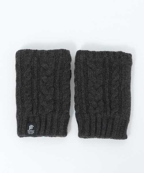 BAYFLOW（ベイフロー）の「ニットグローブ（手袋・メンズ・グレー/チャコール・FREE）」の4枚目の写真