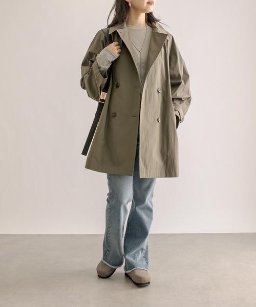RIVE DROITE（リヴドロワ）の「オーバーミドルトレンチコート（トレンチコート・レディース・ベージュ/カーキ・FREE）」の16枚目の写真