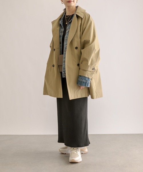 RIVE DROITE（リヴドロワ）の「オーバーミドルトレンチコート（トレンチコート・レディース・ベージュ/カーキ・FREE）」の15枚目の写真