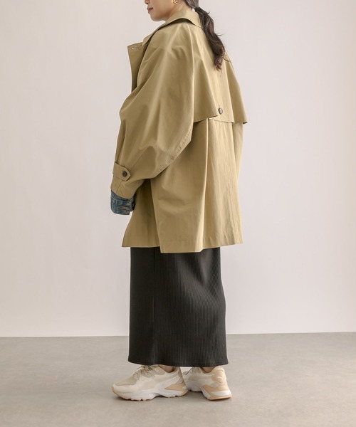RIVE DROITE（リヴドロワ）の「オーバーミドルトレンチコート（トレンチコート・レディース・ベージュ/カーキ・FREE）」の6枚目の写真