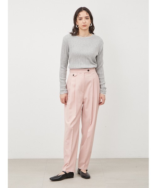 Mila Owen（ミラオーウェン）の「ルーズフィットレイヤードカットトップス【手洗い可能】（Tシャツ/カットソー・レディース・ブラック/ベージュ/グレー/イエロー・1/0）」の16枚目の写真