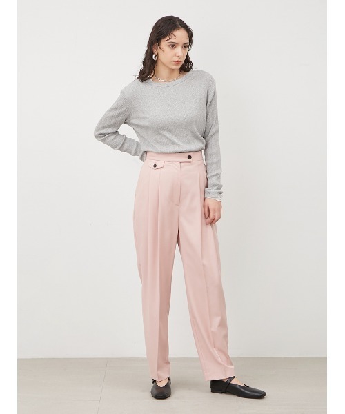 Mila Owen（ミラオーウェン）の「ルーズフィットレイヤードカットトップス【手洗い可能】（Tシャツ/カットソー・レディース・ブラック/ベージュ/グレー/イエロー・1/0）」の17枚目の写真