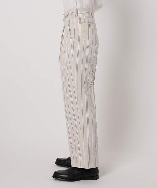 EDIFICE(エディフィス)の「シルクネップ ストライプパンツ(スラックス・メンズ・アイボリー・SMALL/MEDIUM/LARGE)」の16枚目の写真