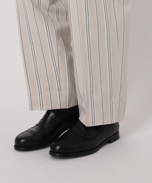 EDIFICE(エディフィス)の「シルクネップ ストライプパンツ(スラックス・メンズ・アイボリー・SMALL/MEDIUM/LARGE)」の4枚目の写真