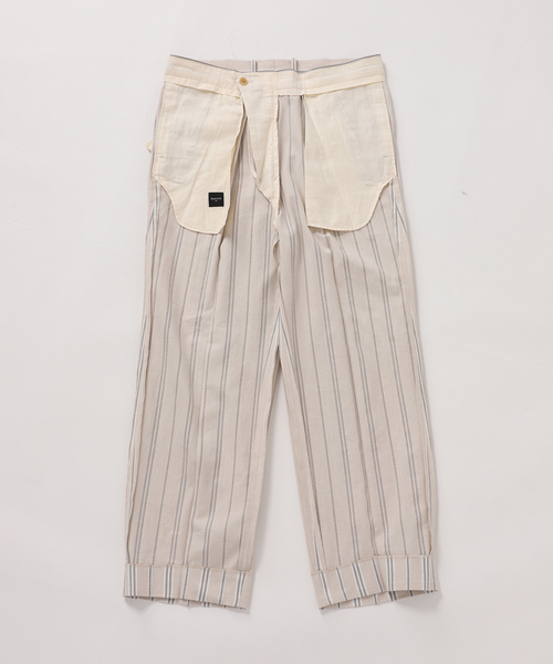 EDIFICE(エディフィス)の「シルクネップ ストライプパンツ(スラックス・メンズ・アイボリー・SMALL/MEDIUM/LARGE)」の7枚目の写真