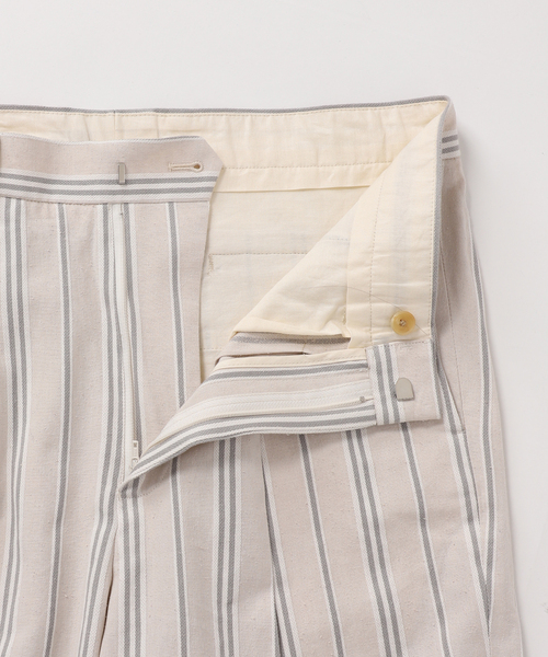 EDIFICE(エディフィス)の「シルクネップ ストライプパンツ(スラックス・メンズ・アイボリー・SMALL/MEDIUM/LARGE)」の17枚目の写真