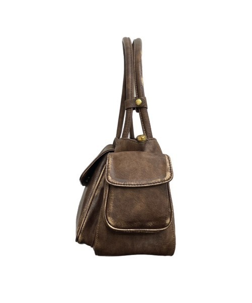 Chikashitsu +（チカシツプラス）の「ストリートファッション Chikashitsu + チカシツプラス vintage mini hand bag バッグ ハンドバッグ 合成皮革 ヴィンテージバッグ 大容量バッグ 韓国ファッション 韓国ストリート（ハンドバッグ・メンズ・ブラック/ブラウン・ONE SIZE）」の19枚目の写真