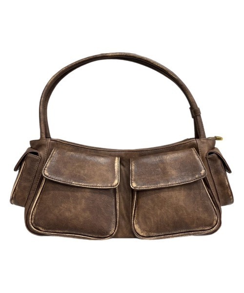 Chikashitsu +（チカシツプラス）の「ストリートファッション Chikashitsu + チカシツプラス vintage mini hand bag バッグ ハンドバッグ 合成皮革 ヴィンテージバッグ 大容量バッグ 韓国ファッション 韓国ストリート（ハンドバッグ・メンズ・ブラック/ブラウン・ONE SIZE）」の18枚目の写真