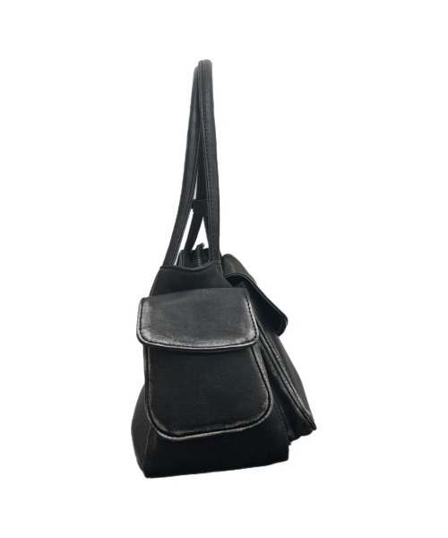 Chikashitsu +（チカシツプラス）の「ストリートファッション Chikashitsu + チカシツプラス vintage mini hand bag バッグ ハンドバッグ 合成皮革 ヴィンテージバッグ 大容量バッグ 韓国ファッション 韓国ストリート（ハンドバッグ・メンズ・ブラック/ブラウン・ONE SIZE）」の12枚目の写真