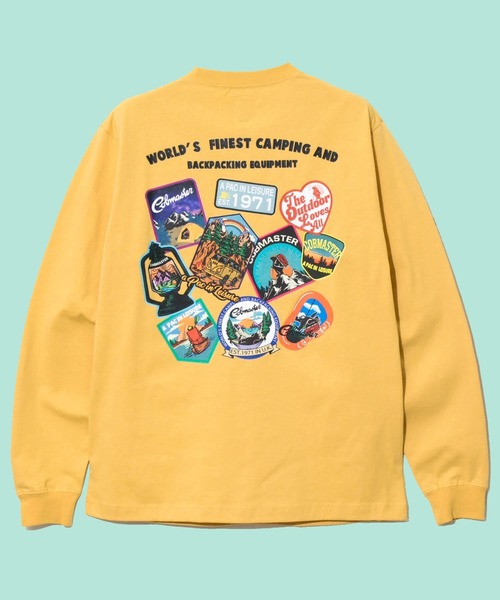 go slow caravan（ゴースローキャラバン）の「COBMASTER/コブマスター　ベーシックL/STEE（ワッペンコラージュ）（Tシャツ/カットソー・メンズ・オートミール/ブラック/イエロー/グリーン系その他・MEDIUM/X-LARGE/LARGE）」の4枚目の写真