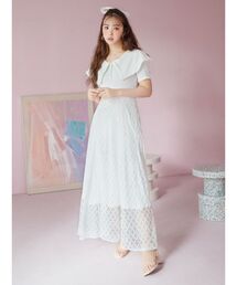 dazzlin | 【CALNAMURコラボ】ジップカラーコルセットワンピース(ワンピース)