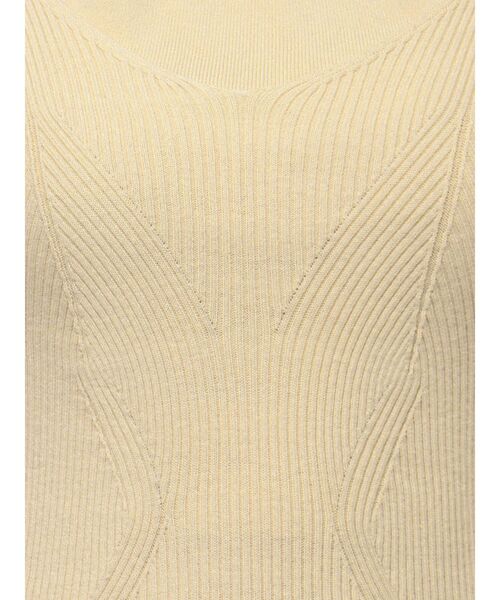 LAGUNAMOON(ラグナムーン)の「バッククロスレイヤードニットプルオーバー(ニット/セーター・レディース・アイボリー/チャコールグレー/オレンジ・FREE)」の5枚目の写真