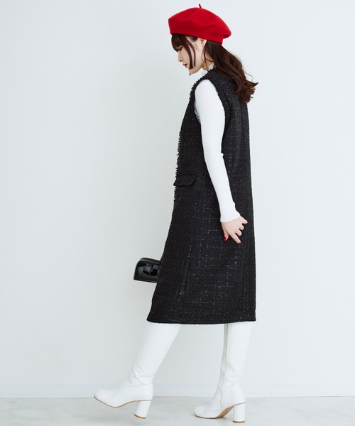 セール】【Narcissus】ツイードロングベスト（ベスト）｜Narcissus