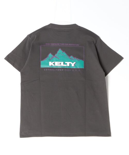 KELTY（ケルティ）の「[KELTY/ケルティ] 別注 バックプリントTシャツ（Tシャツ/カットソー・レディース・ホワイト/ライトグレー/ブルー/ブラック/カーキ・M/L/XS/S）」の9枚目の写真