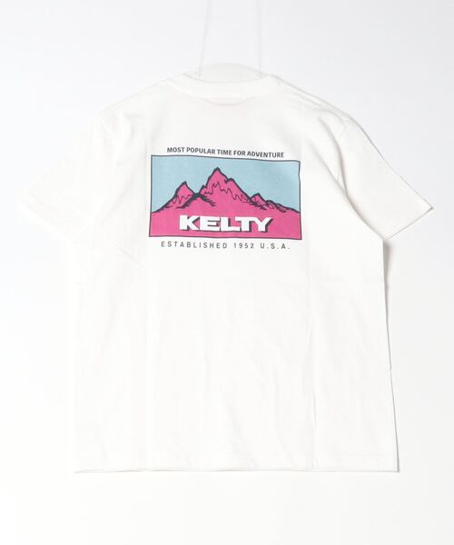 KELTY（ケルティ）の「[KELTY/ケルティ] 別注 バックプリントTシャツ（Tシャツ/カットソー・レディース・ホワイト/ライトグレー/ブルー/ブラック/カーキ・M/L/XS/S）」の10枚目の写真