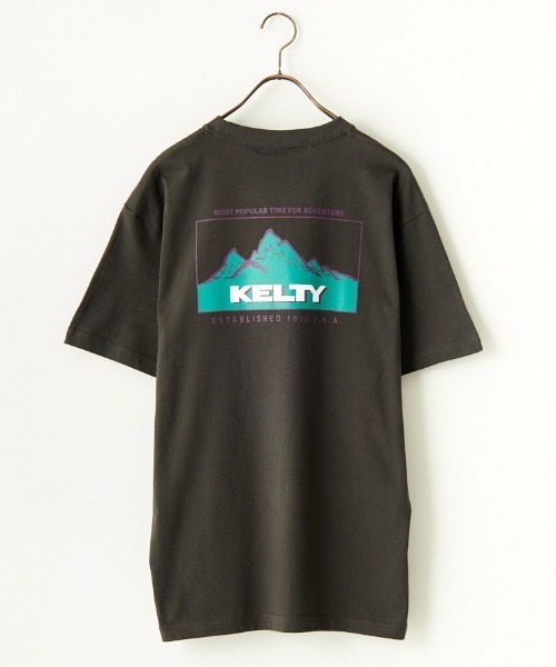 KELTY（ケルティ）の「[KELTY/ケルティ] 別注 バックプリントTシャツ（Tシャツ/カットソー・レディース・ホワイト/ライトグレー/ブルー/ブラック/カーキ・M/L/XS/S）」の16枚目の写真